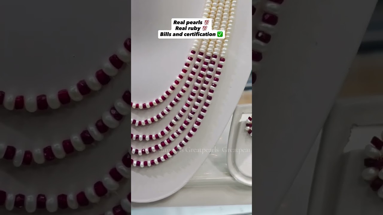 Original Hyderabadi pearls set 5 layer set 