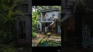 From Raw Concrete to Luxury : Beautiful Jungle Wooden House Transformation (8K Cinematic)