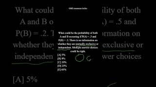 GRE Probability Practice Question