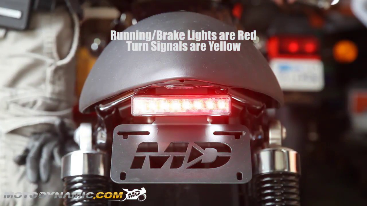 2016+ Triumph Thruxton 1200 (R) Fender Eliminator Kit + Integrated LED Tail Light Clear Lens