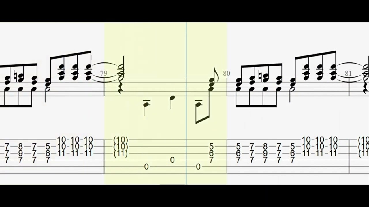 Queen: Bohemian Rhapsody with full tablature/sheet music for solo