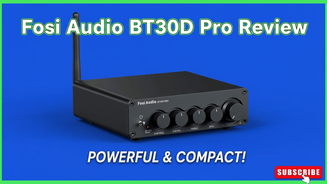 Fosi Audio BT30D Pro Bluetooth Subwoofer Amplifier Review - YouTube