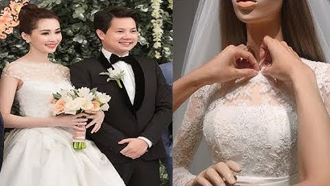 Váy cưới đính 1000 viên pha lê của Đặng Thu Thảo được làm trong một tháng [Tin mới Người Nổi Tiếng]