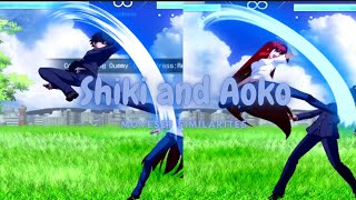 Aoko and Shiki moveset similarities | Melty Blood Type Lumina