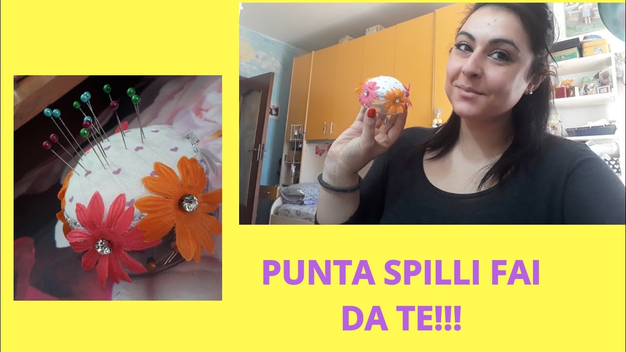 Porta/punta spilli fai da te 