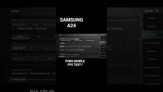 Samsung A24 FPS TEST PUBG MOBİLE #pubgmobile #samsung #apple #pubgfps #fps #pubgmobile