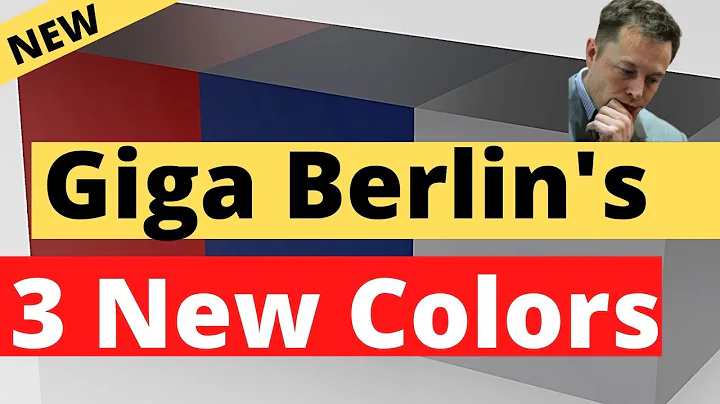 Tesla GIGA BERLIN'S 3 NEW PAINT COLORS Revealed in Mobile App