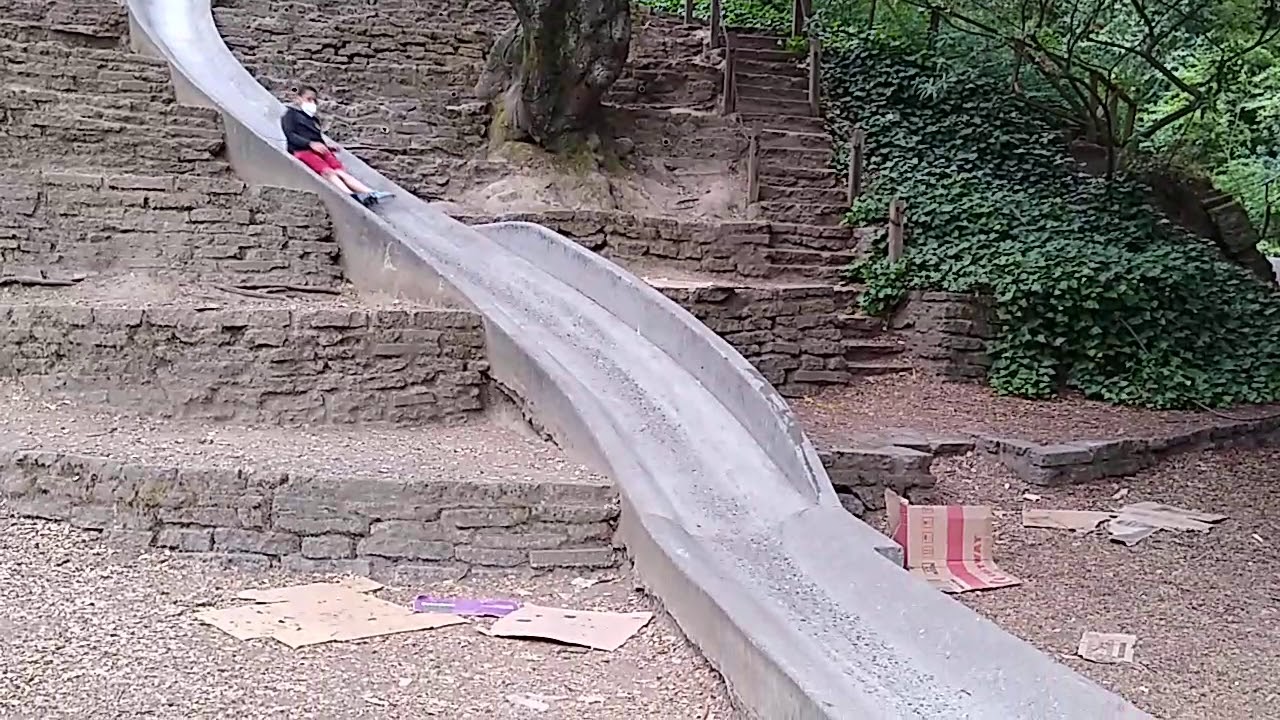 Going down slide at Cordonices park 6mph