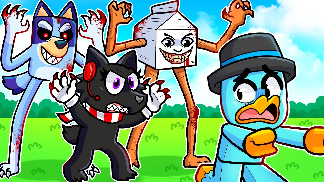 Las CRIATURAS SECRETAS de Roblox! Familia de SIREN HEAD, Bluey EXE y Más!
