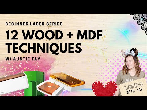 10 Easy and Creative ways to use MDF + WOOD from Glowforge Aura + Xtool F1 or M1 Utlra