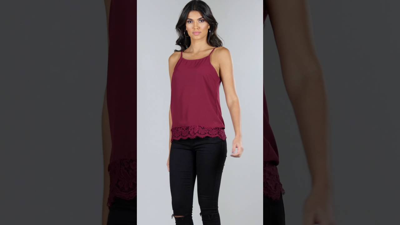 Studio - Be You Eyelash Trim Cami