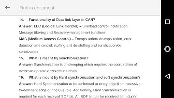 CAN PROTOCOL FAQ:14,15,16. functions of Data Link layer? Sync? Hard vs soft sync?