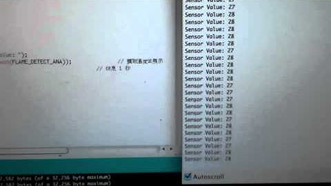 Arduino 柯博文老師 範例12.5.1  實驗: 溫度計