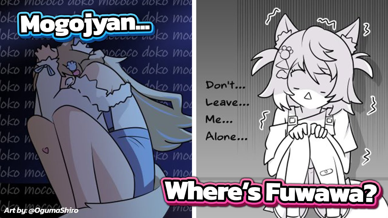 Fuwawa & Mococo trying to find each other when they're separated is the cutest thing ever...