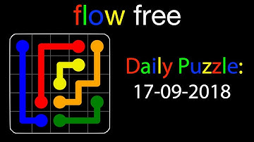 Flow free daily puzzles of September 17, 2018 - Gameplay Walkthrough (iOS & Android)