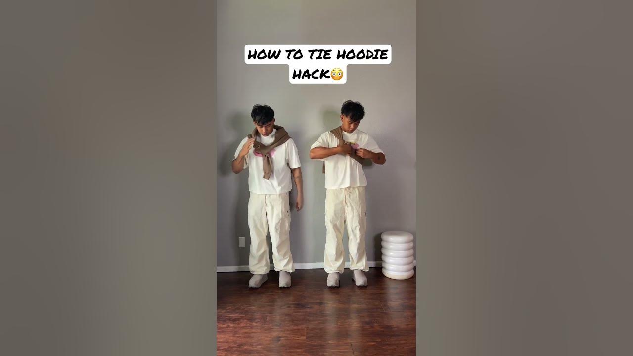 How to tie your Hoodie! Fashion Hack Sweater