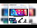 ESSGOO 1026 Universal Portable Dash Cam Wireless CarPlay Android Auto 1600600 HD Display GPS Nav