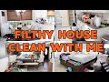 FILTHY HOUSE CLEAN WITH ME 2022! CLEAN, DECLUTTER & ORGANIZE WITH ME! SPEED CLEANING MOTIVATION!