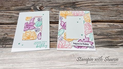 Friday Fun with Sharon - Translucent Florals Floating Frames