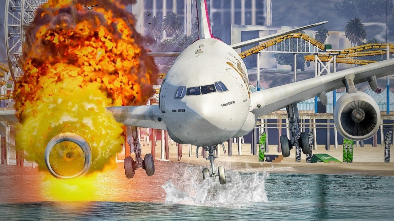 Emergency landing. Emergency landing