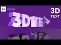 Perfectly Text Reflection Effect in After Effects (No Plugins) 3D Text Animation
