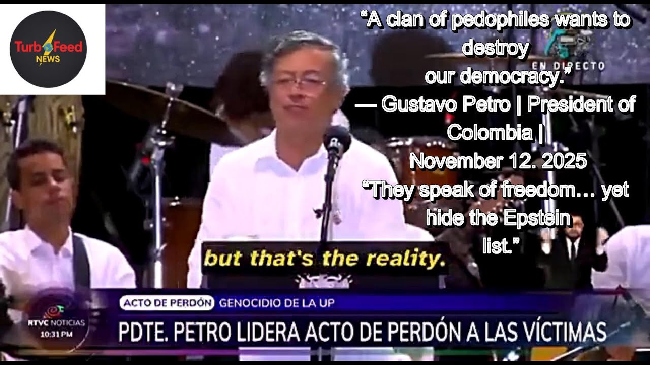 Petro:“A Clan of paedophiles Wants to Destroy Our Democracy” —Colombian President’s Explosive Speech