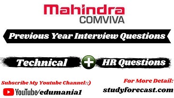 Comviva Previous Year Interview Question...||HR Questions|| ||Technical Questions|| ||Mahindra||