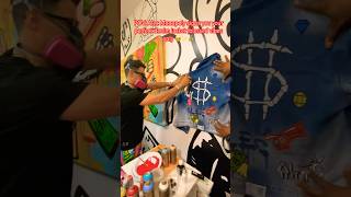 Throwback to a manifested moment:Alec Monopoly signing my custom denim💸🖼✨#richgirlera  #alecmonopoly