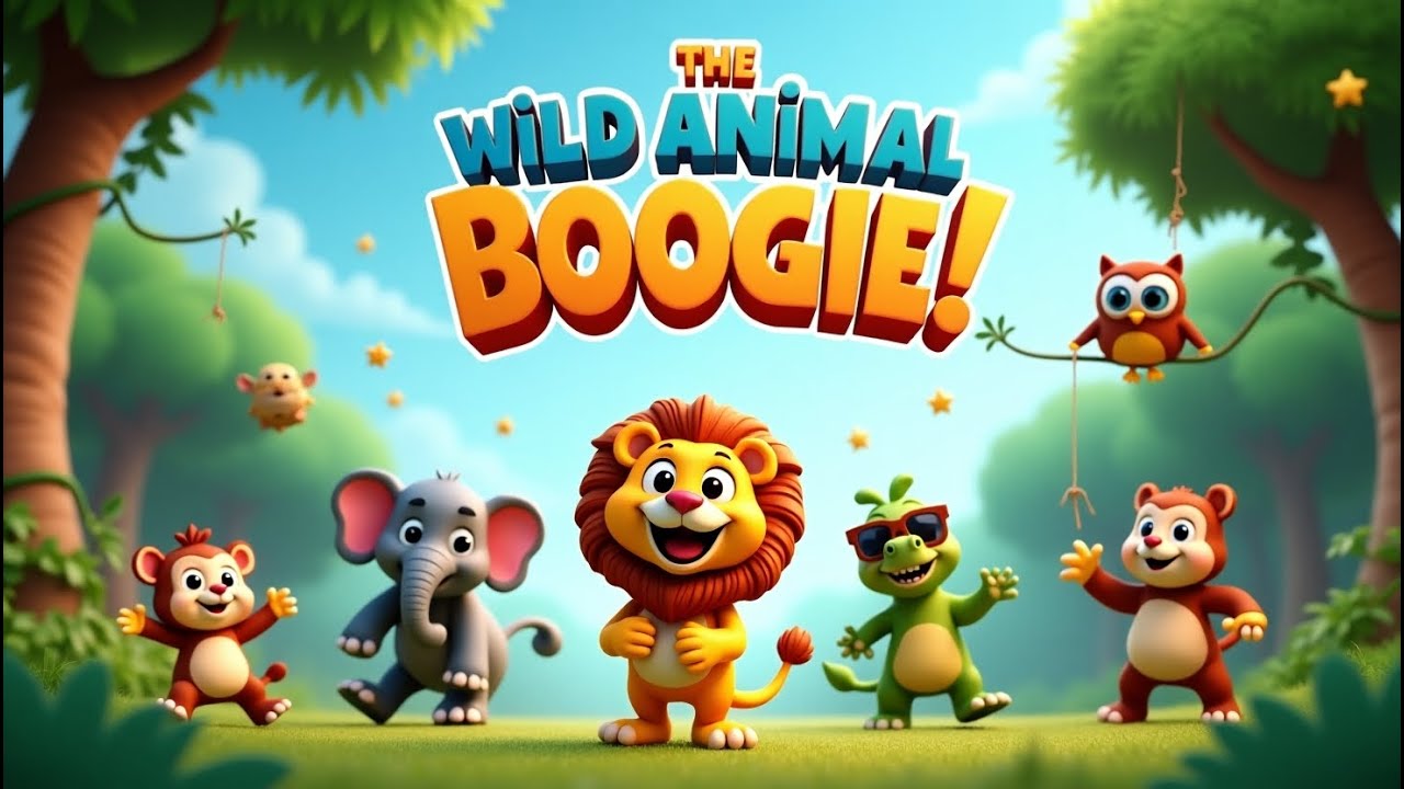 The Wild Animal Boogie 🐾 | Fun Jungle Dance Song for Kids | Learn ...