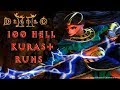 Diablo 2: 100 Hell Lower Kurast Runs - Magic Find Results