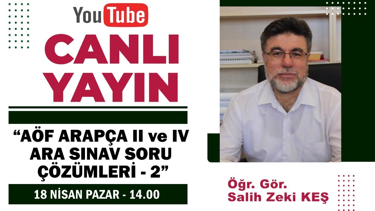 AÖF İLAHİYAT ARAPÇA 2 VE 4 ARA SINAV SORU ÇÖZÜMLERİ - 2
