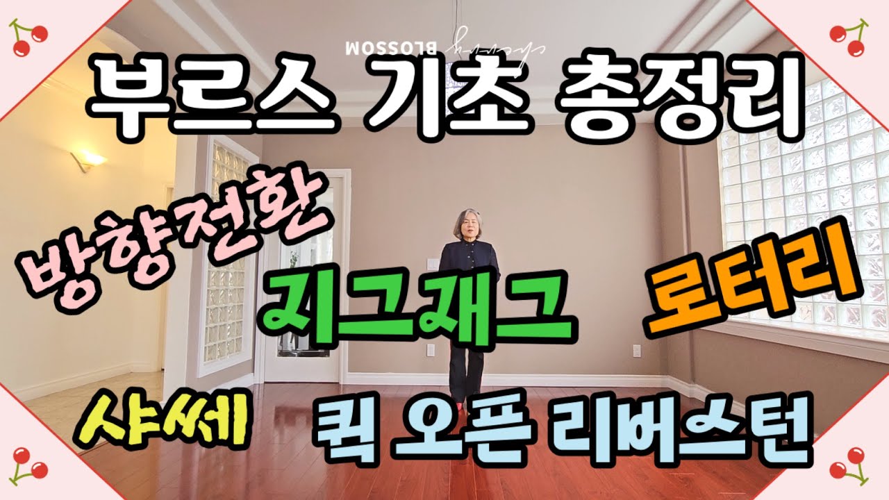 5 부르스 기초 총정리 (방향전환, 로터리, 스위블,  지그재그, 샷세, 퀵오픈리버스턴)