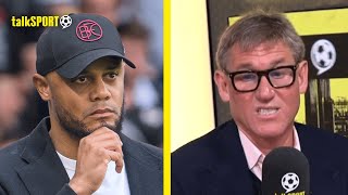 Simon Jordan REACTS To News That Bayern Munich Want RELEGATED Burnley Manager Vincent Kompany