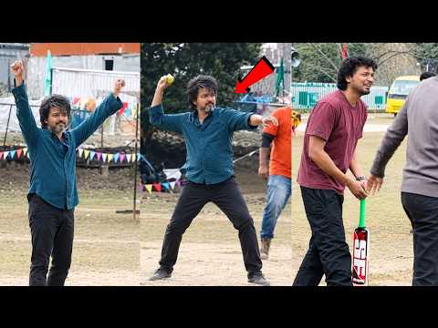 CM Vijay Takes a HAT-TRICK Playing Cricket 🔥 | Unseen Video | Leo shooting spot | Trisha | Lokesh