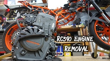 KTM RC390 Disassembly and Engine Removal