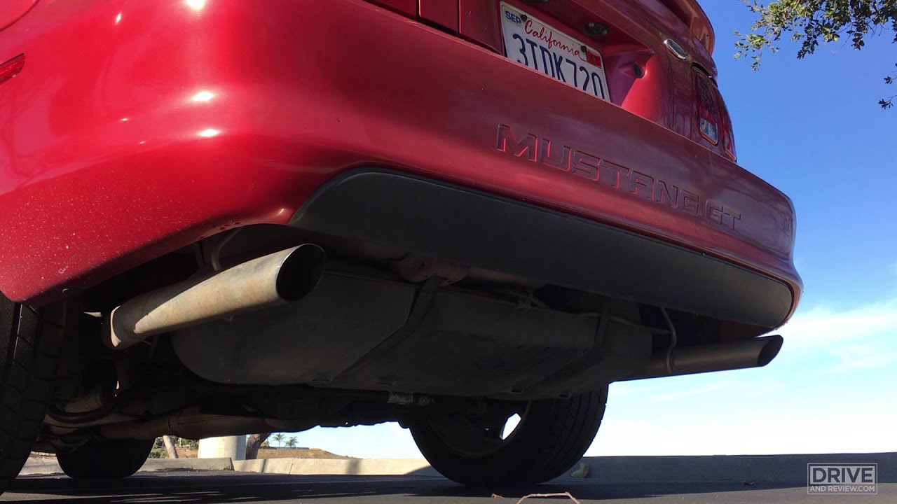 Stock 1996 Ford Mustang GT exhaust start up and rev! YouTube