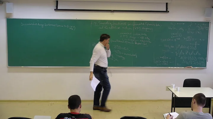 Course: Quantum Field Theory I - Lecture 17