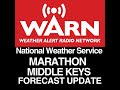 MARATHON AND THE MIDDLE KEYS FORECAST - UPDATE