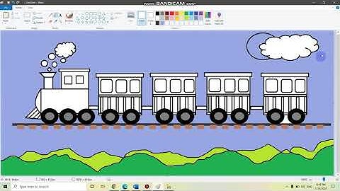 My Train on Ms-Paint