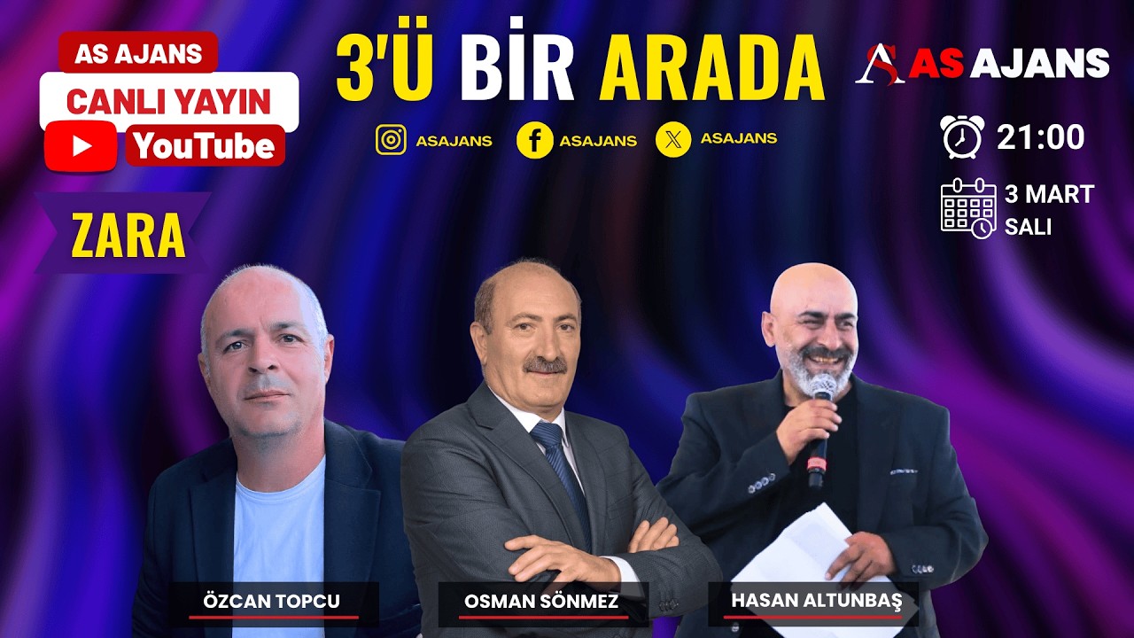 🔴 CANLI YAYIN | 3’ü Bir Arada | Özcan Topçu, Osman Sönmez & Hasan Altunbaş