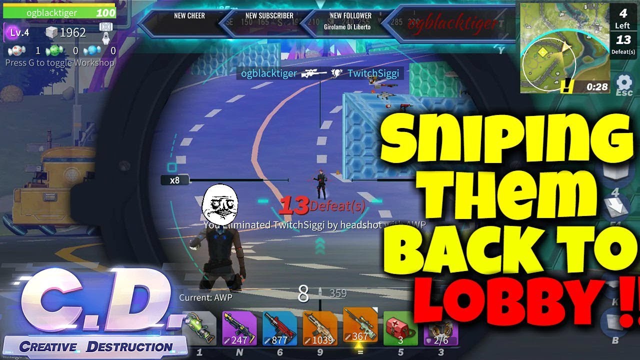 They Just Cant Handel It!!!! Terrifying Sniper Kills | Creative Destruction Gameplay