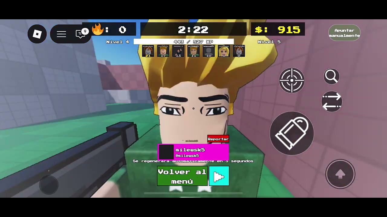 Jugando a LANZAMIENTO EN ROBLOX 🏃‍♂️‍➡️🔫😵⏳