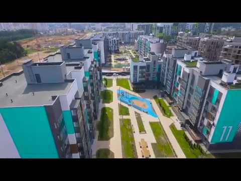 Видеоотчет о ходе строительства Соснового квартала в Новой Боровой Август 2018 часть 1