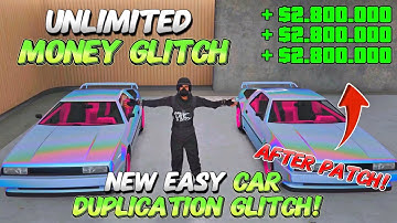 *WORKING* NEW SOLO CAR DUPLICATION GLITCH IN GTA ONLINE! (UNLIMITED MONEY GLITCH)