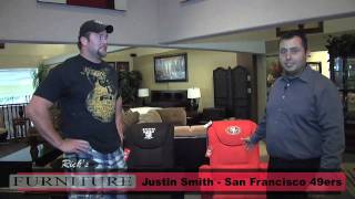 49ers recliners with justin smith ...