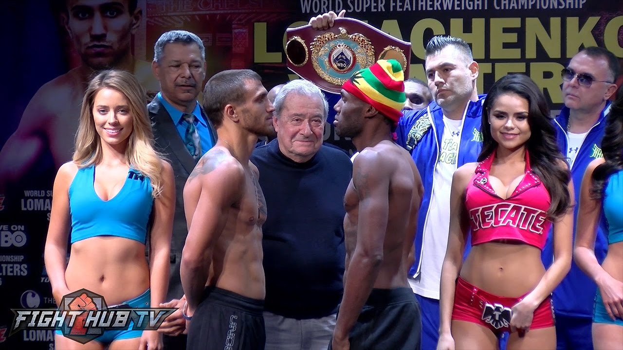 Vasyl Lomachenko Vs Nicholas Walters Full Weigh In Face Off Video Youtube