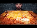 ASMR NO TALKING EATING MY SISTER S FAMOUS LASAGNA MUKBANG 