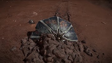 Elite Dangerous - Small crashed Thargoid scout found.