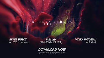 Nebula Clouds Titles l Galaxy Space Titles - 100% After Effect Project