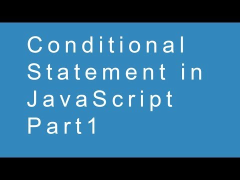 Conditional Statement in JavaScript Part1